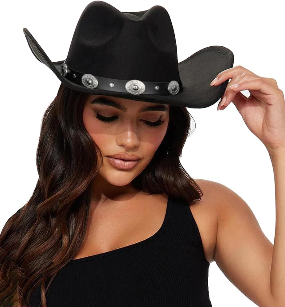Eohak studded western hat