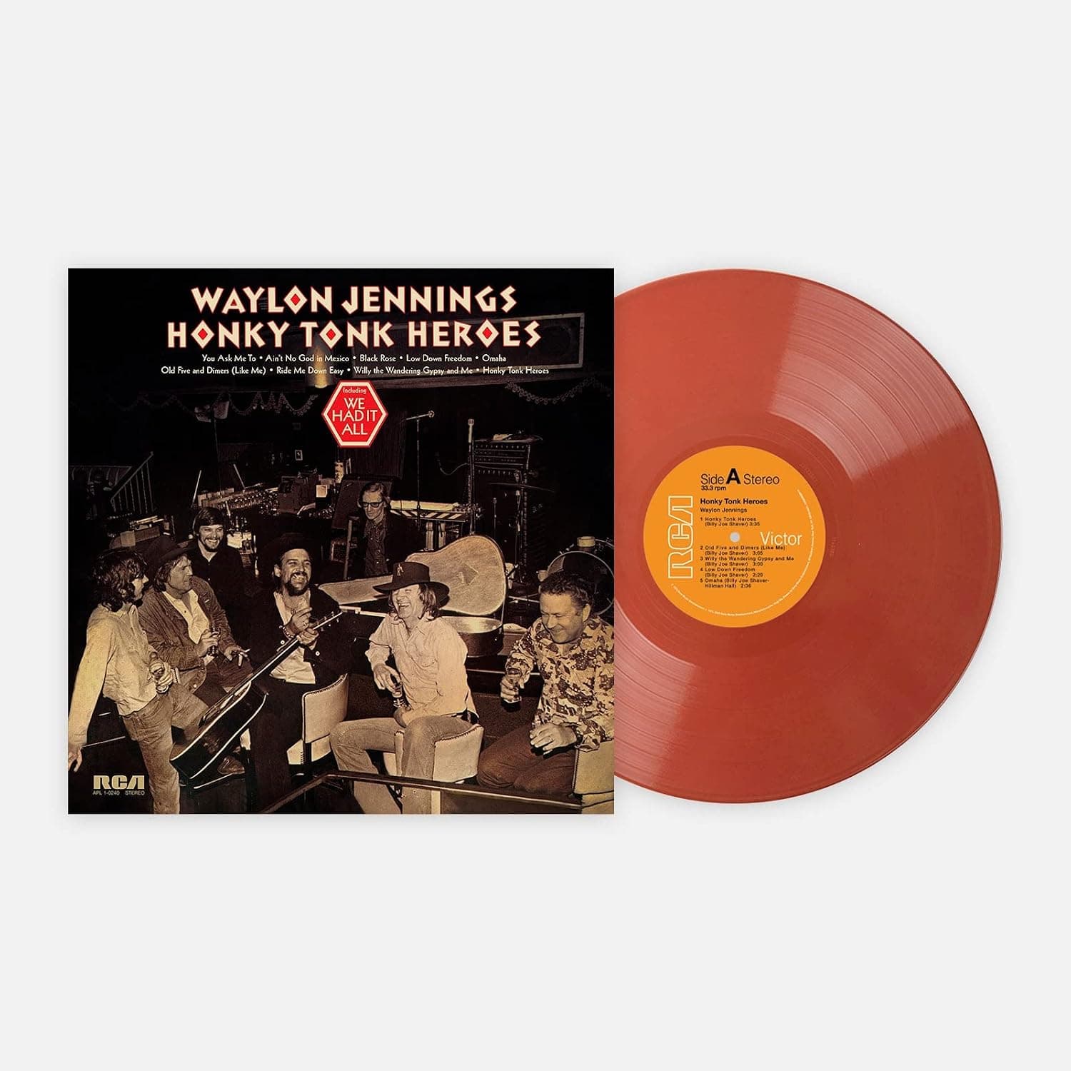 Waylon Jennings — Honky Tonk Heroes (vinyl)
