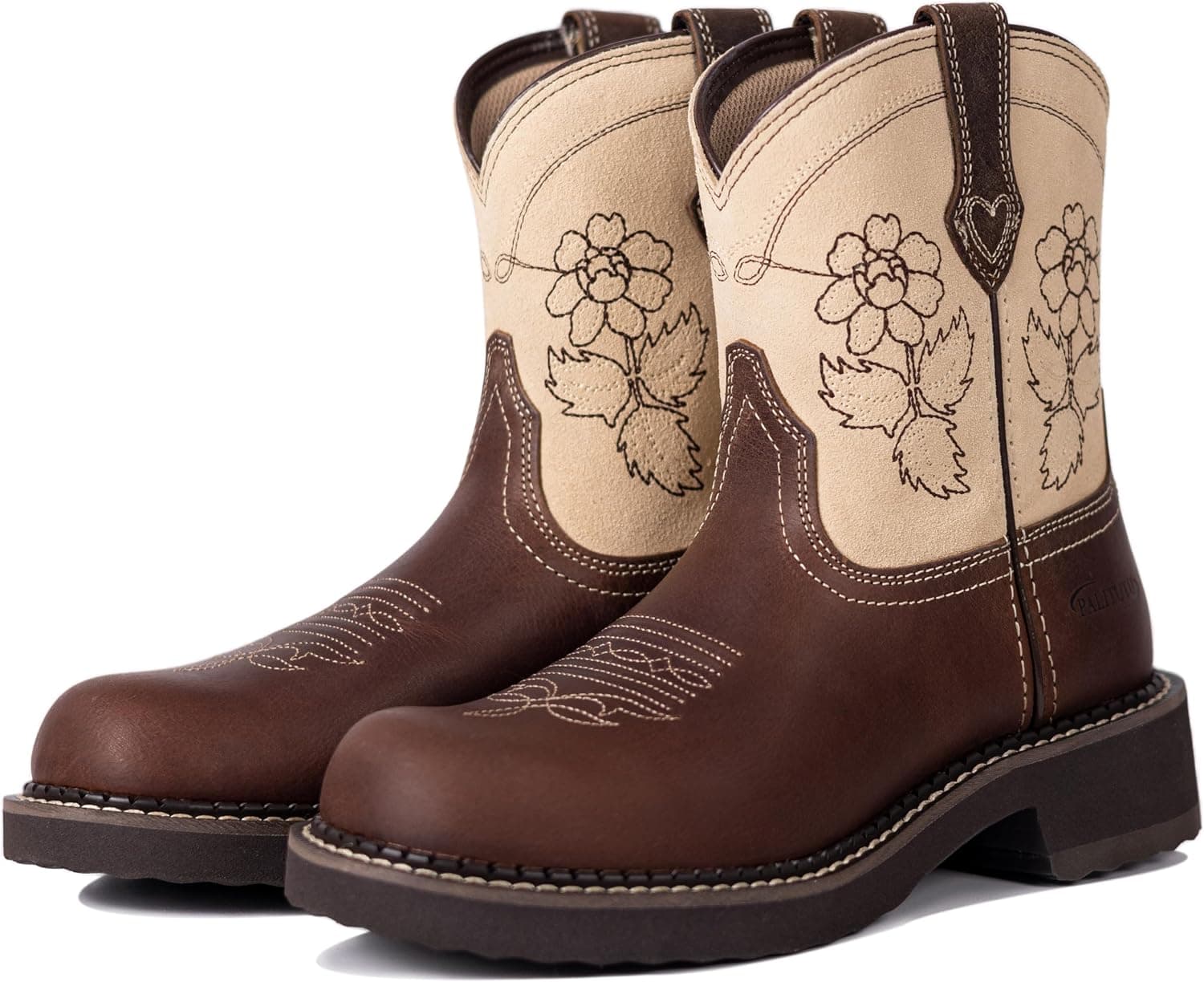 Palitutu round-toe western booties