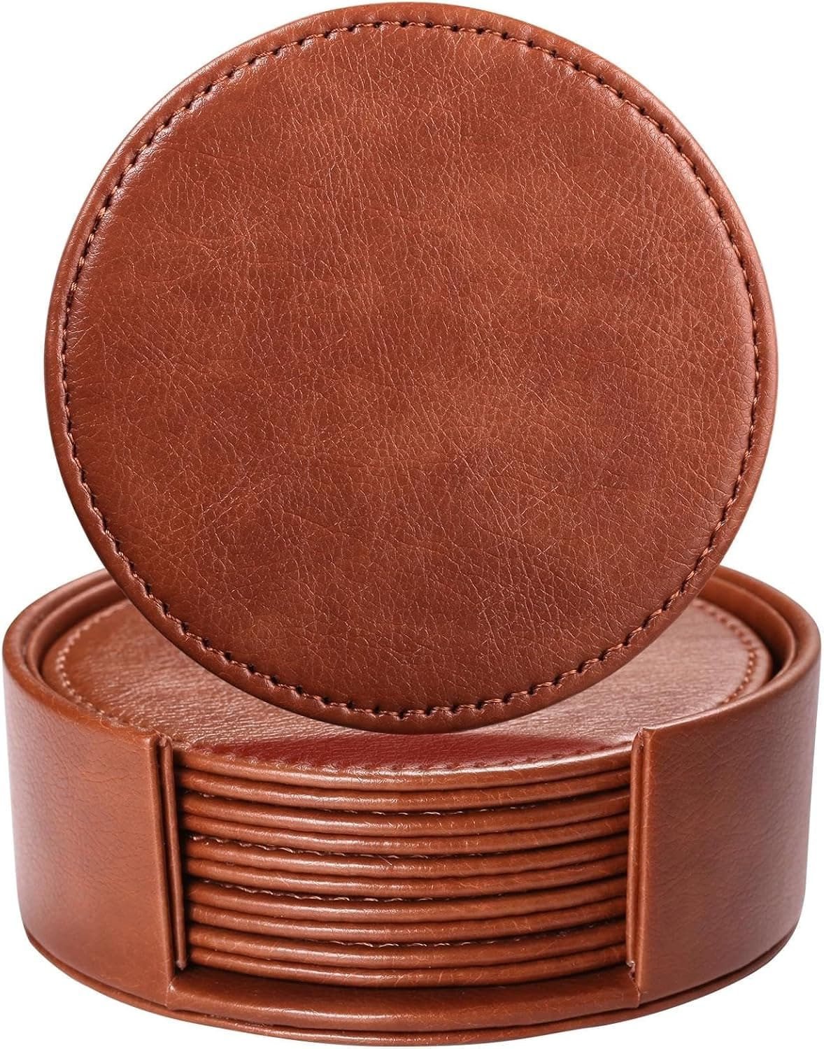 Tooled leather coasters (set of 6)