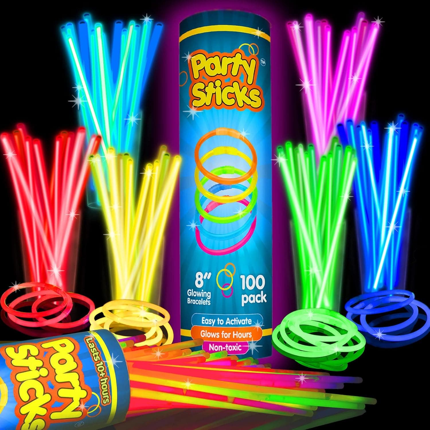 Glow stick bracelets (100-pack)