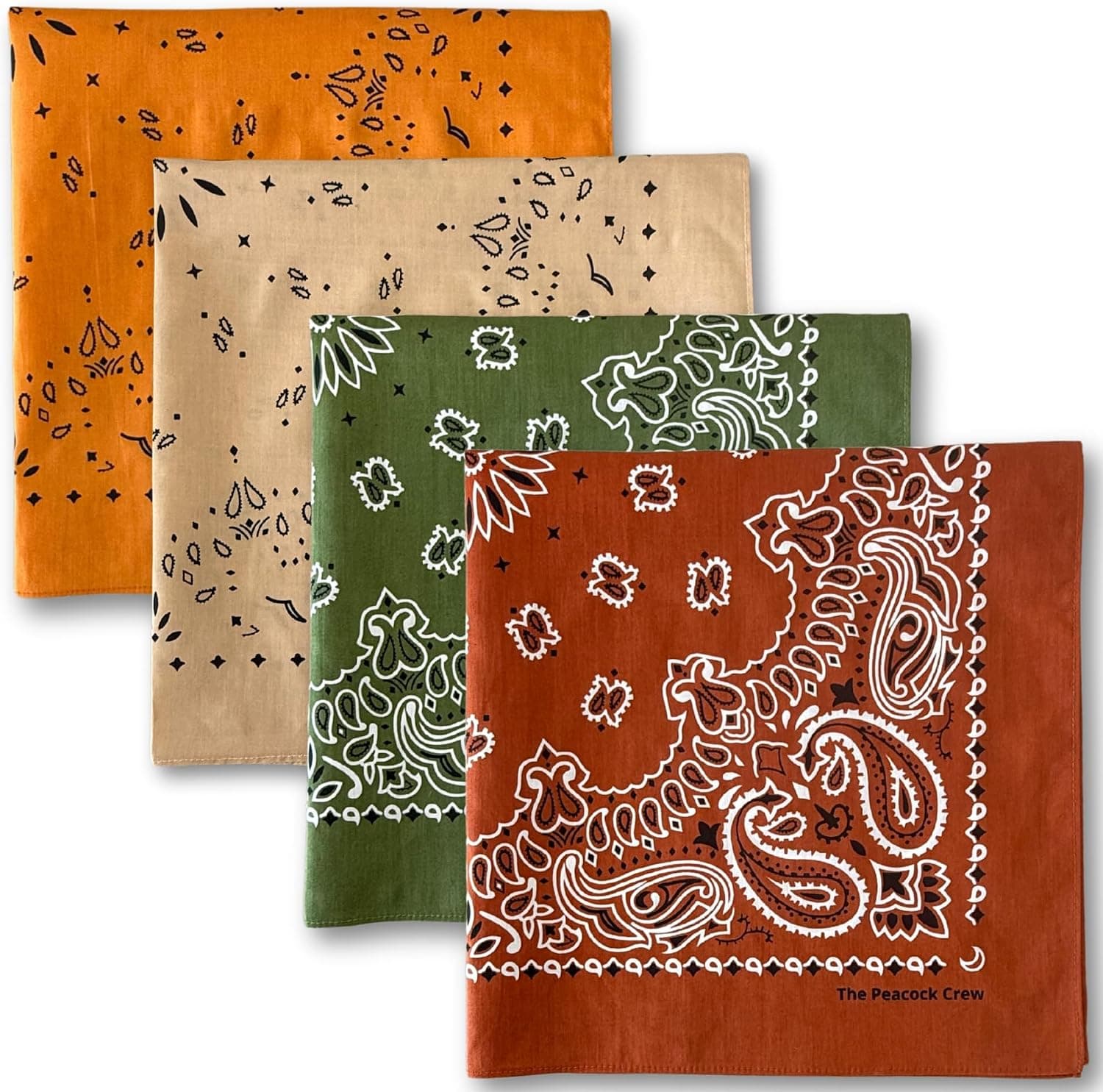 Cotton bandanas (6-pack assorted)