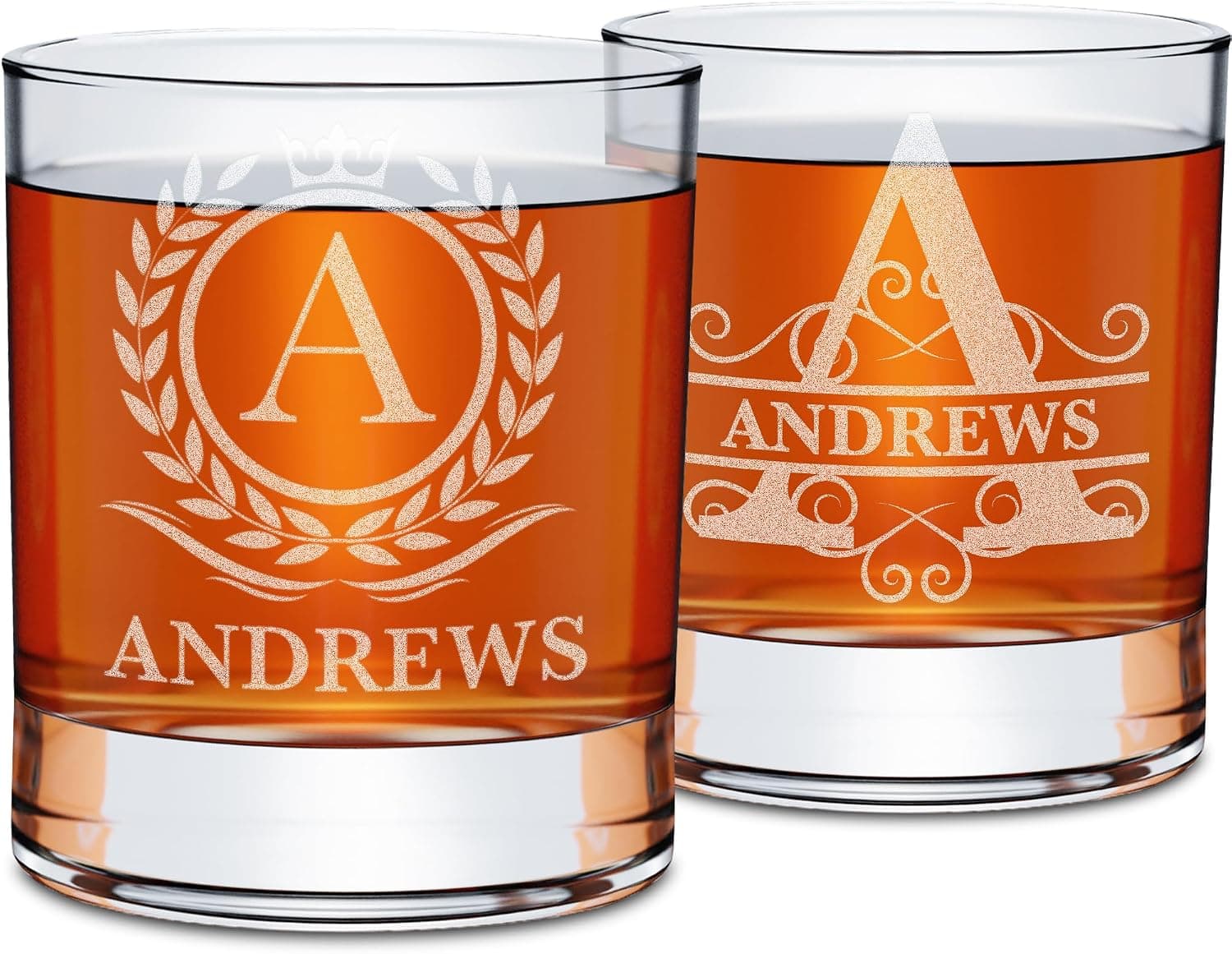 Engraved Bourbon Trail rocks glasses (set of 4)