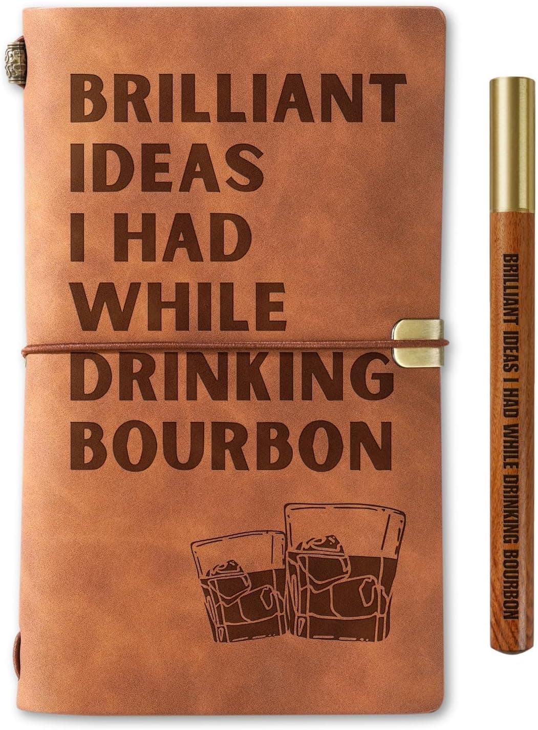 Bourbon tasting journal (leather cover)