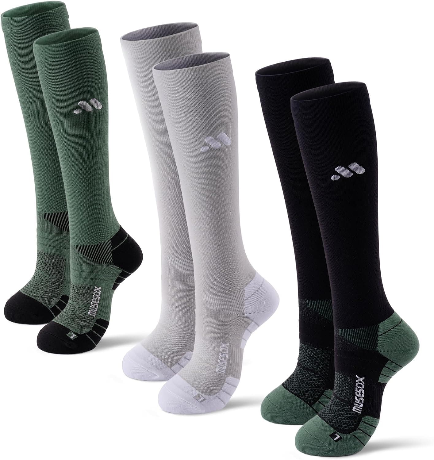 Graduated compression socks (3-pack)