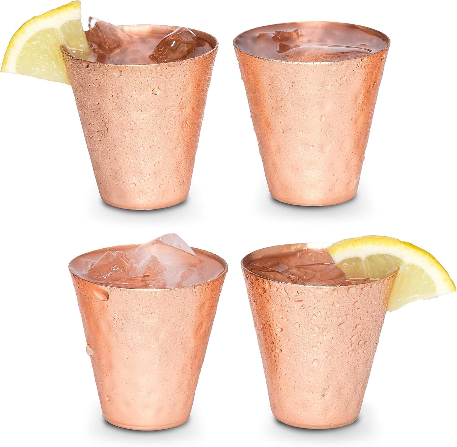 Rustic copper shot glasses (set of 6)