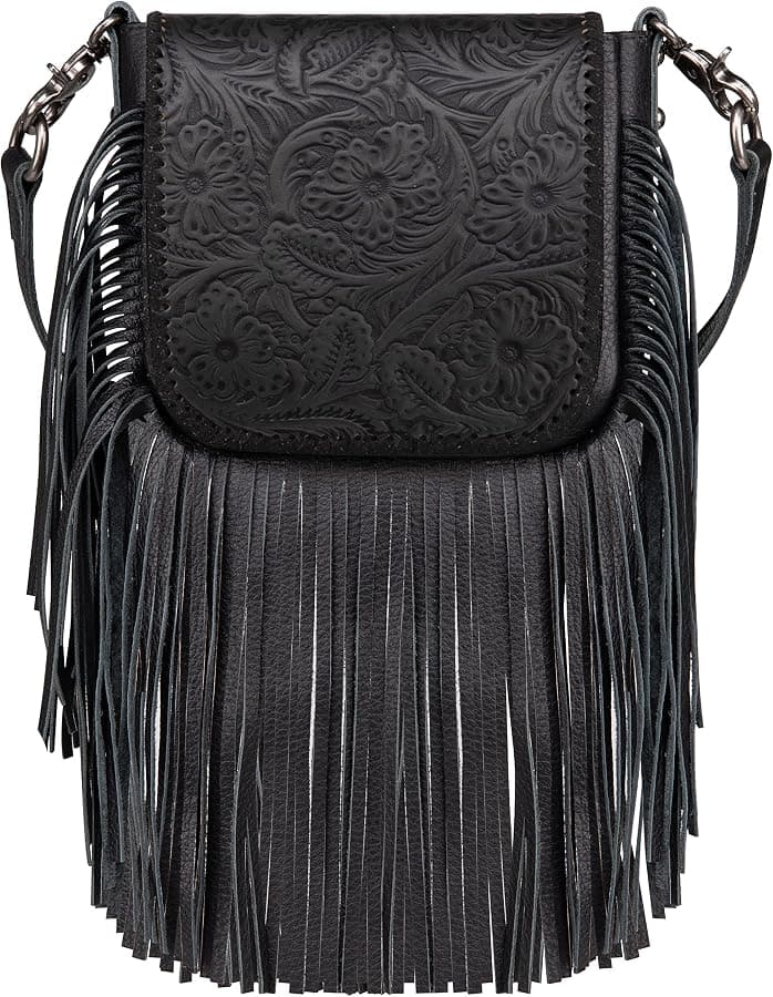 Montana West tooled fringe crossbody